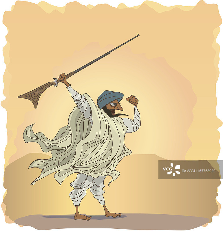 愤怒的柏柏尔人图片素材