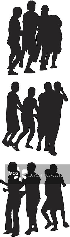 跳康茄舞的人群图片素材