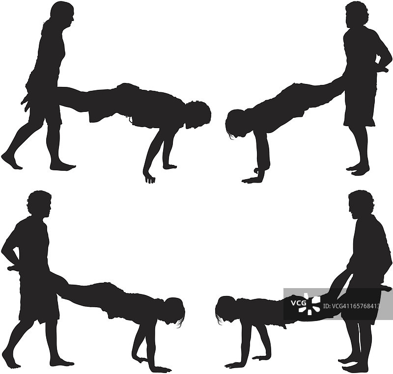 野餐游戏：人力手推车图片素材