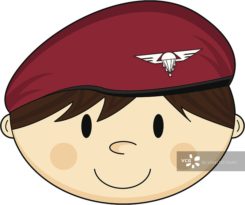 可爱的英国伞兵图片素材