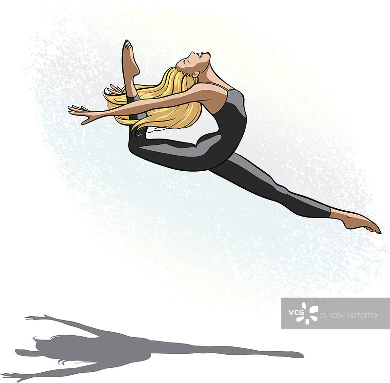 跳跃的舞蹈女人图片素材