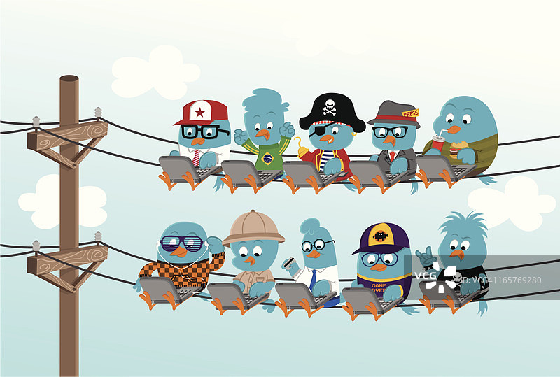 关注他们图片素材