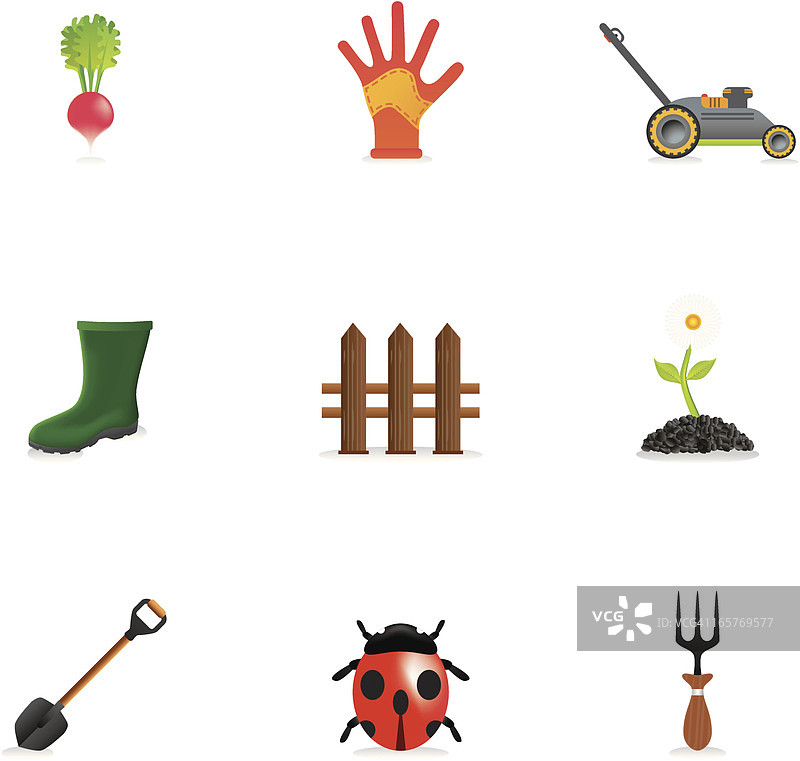 花园图标图片素材