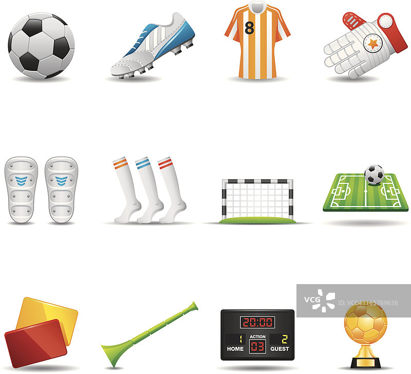 足球图标套装|优雅系列图片素材
