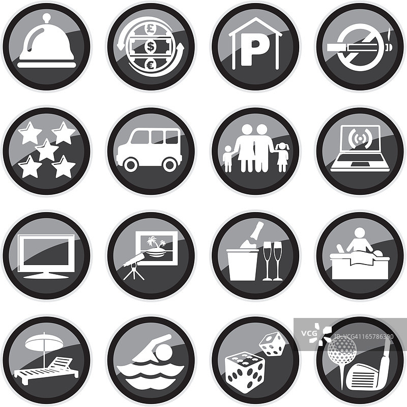 酒店图标合集图片素材