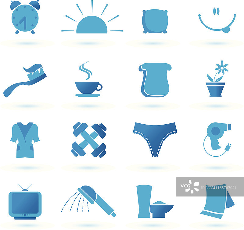 清晨图标合集图片素材