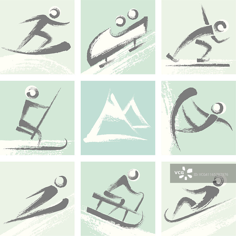 冬季运动合集图片素材