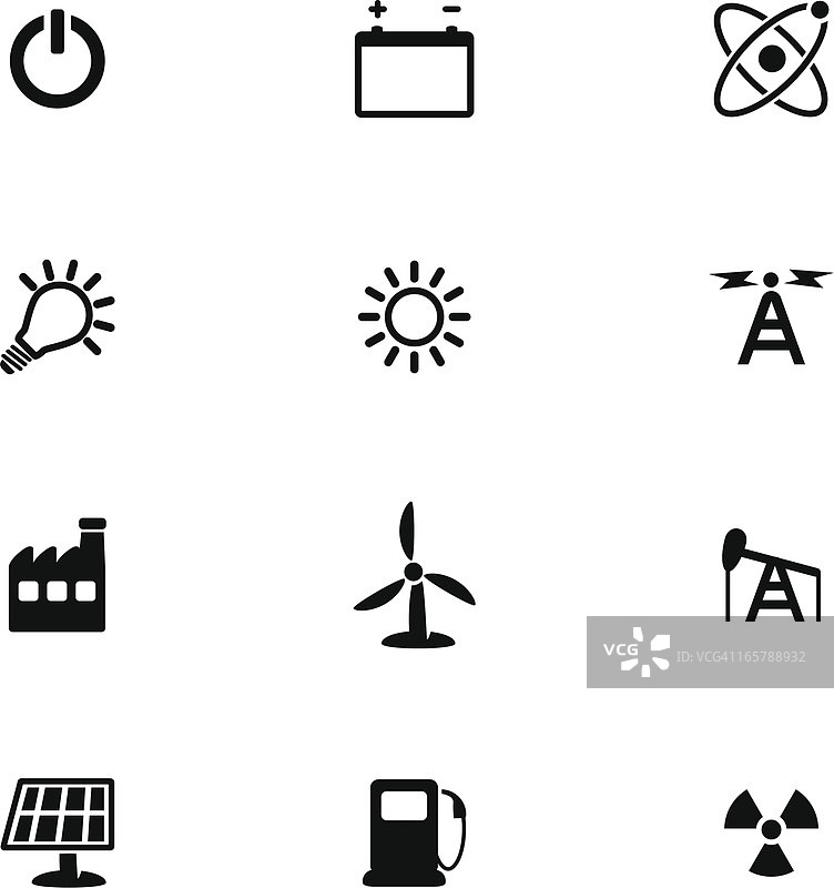 能源图标合集图片素材