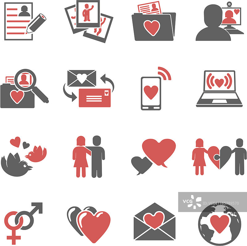 网络约会图标图片素材