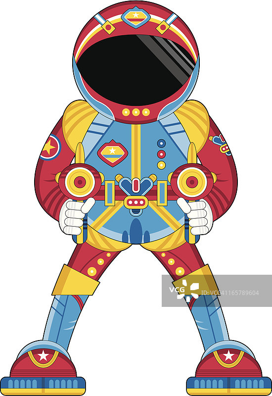 射线枪太空人图片素材