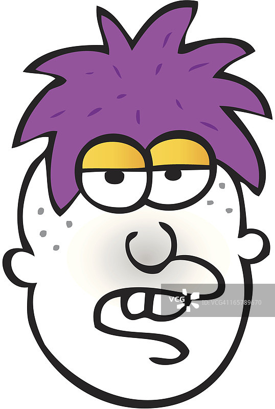 朋克风格男子肖像图片素材