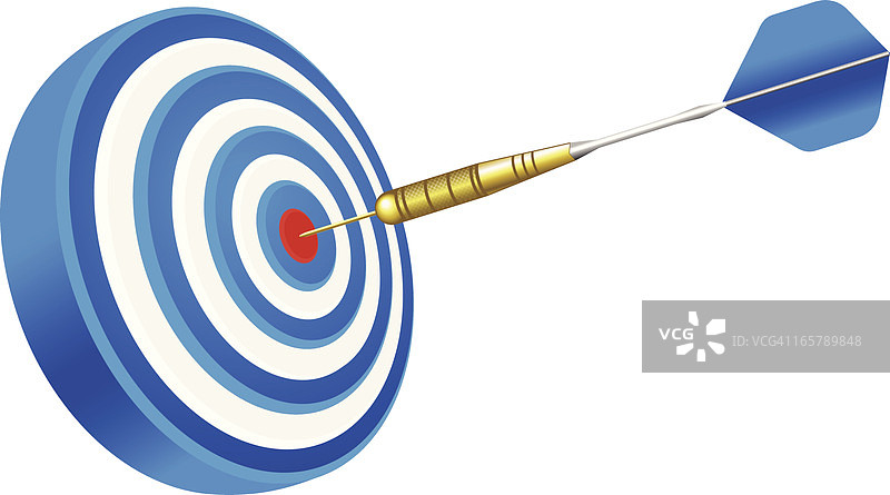 飞镖命中靶心图片素材