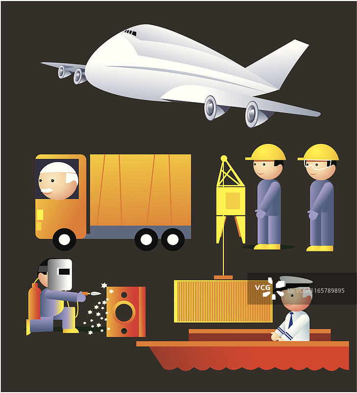 货运和维护图标图片素材
