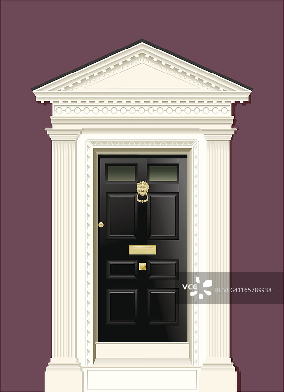 门插画图片素材