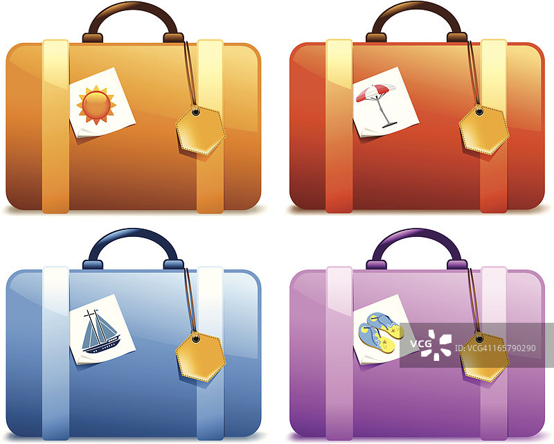 节日行李箱图片素材