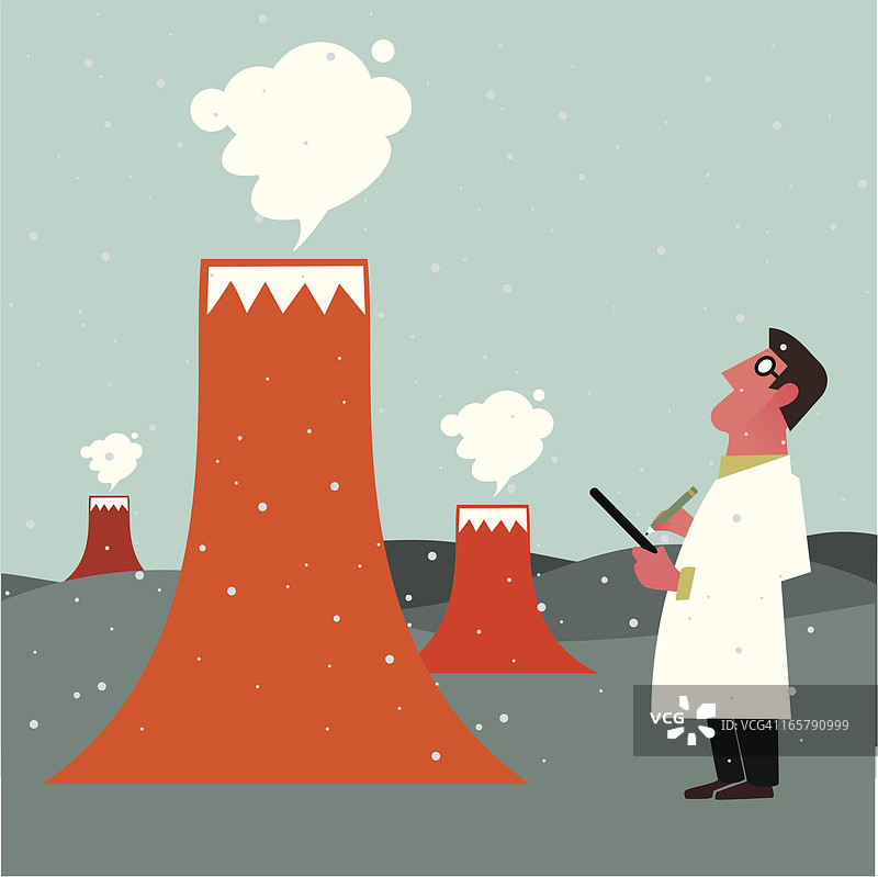 火山专家图片素材
