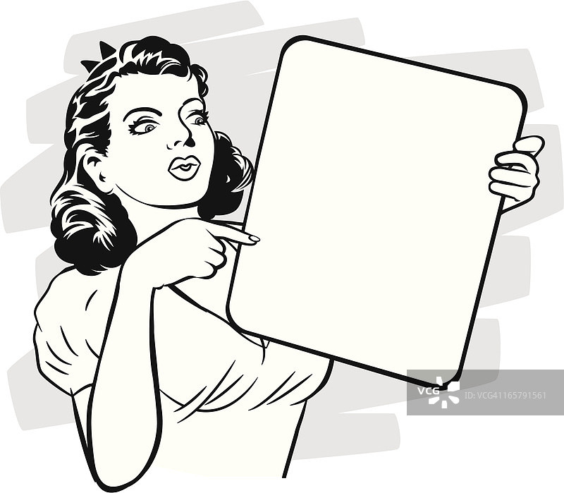 惊讶的典型家庭主妇图片素材