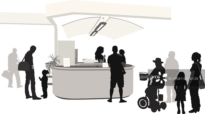 社区服务矢量剪影图片素材