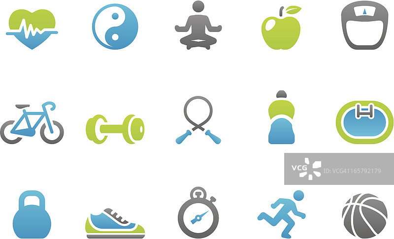 健康生活方式印章图标图片素材