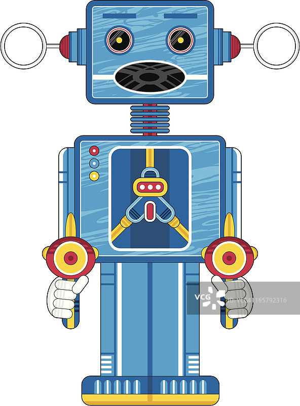 带激光枪的机器人图片素材