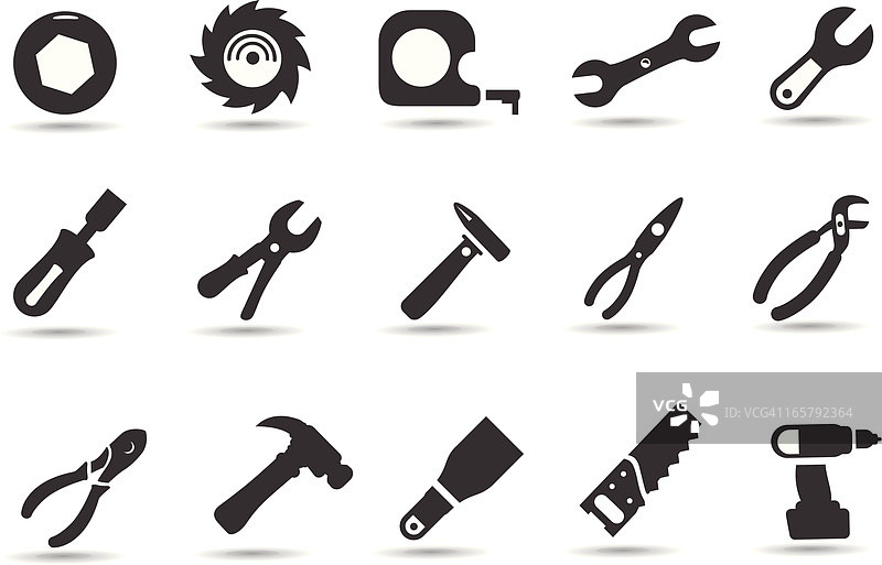 手动工具图标集图片素材