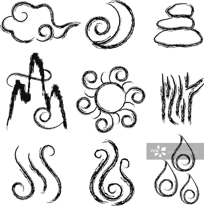 中国风符号合集图片素材