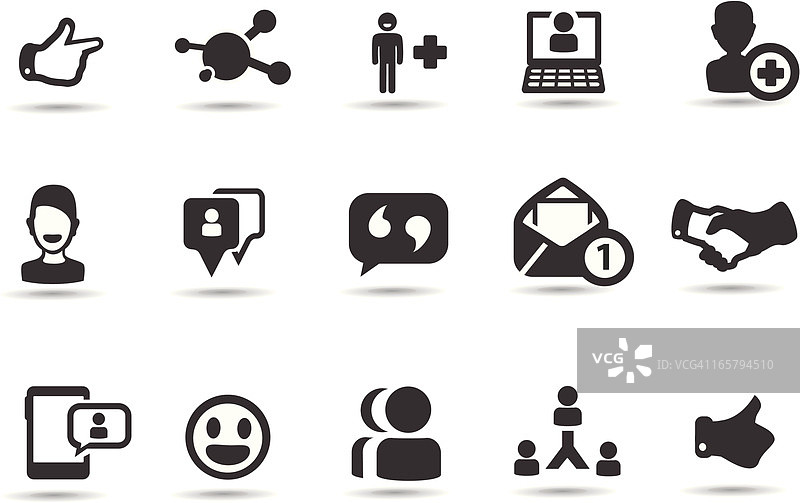 社交网络图标图片素材