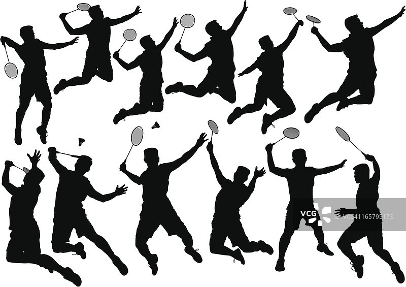 羽毛球运动员图片素材