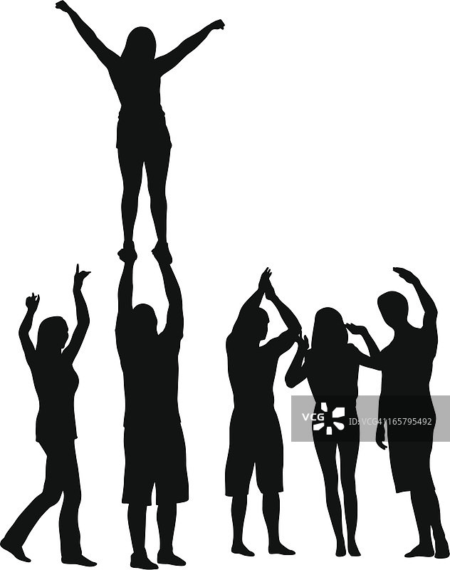 较高地面矢量剪影图片素材