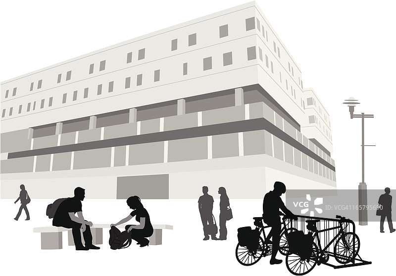 大学活动矢量剪影图片素材