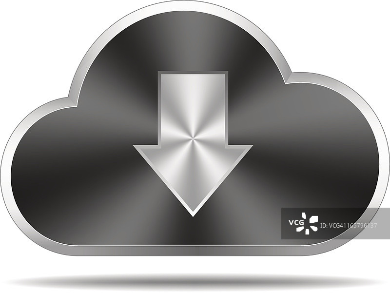 云图标（向下箭头）图片素材