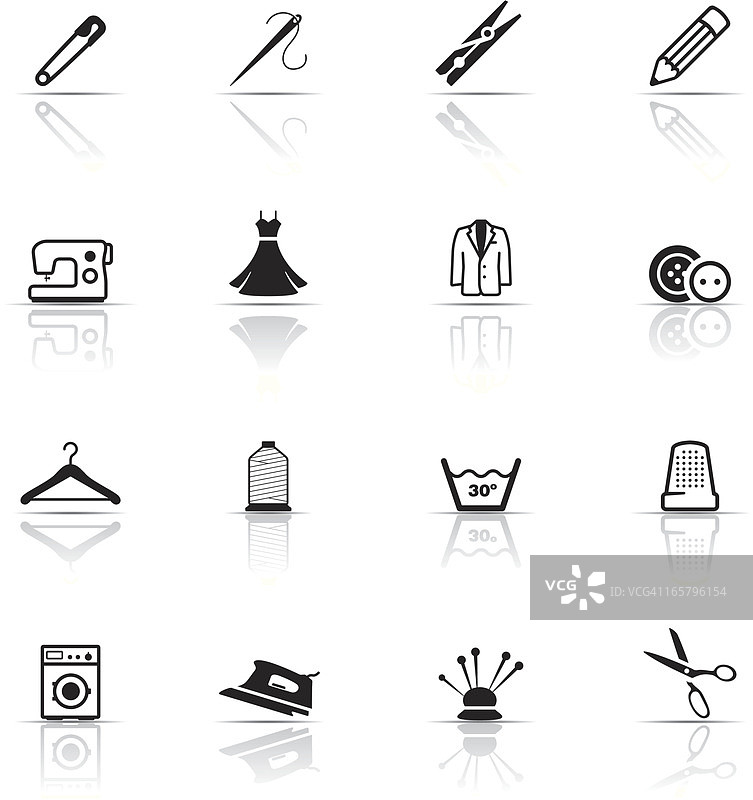 纺织工业图标集图片素材