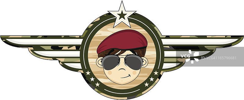 可爱的英国军队徽章图片素材