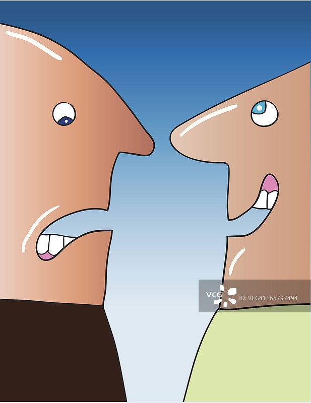 乐观主义者与悲观主义者图片素材