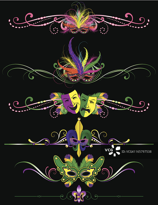 新奥尔良狂欢节游行图片素材