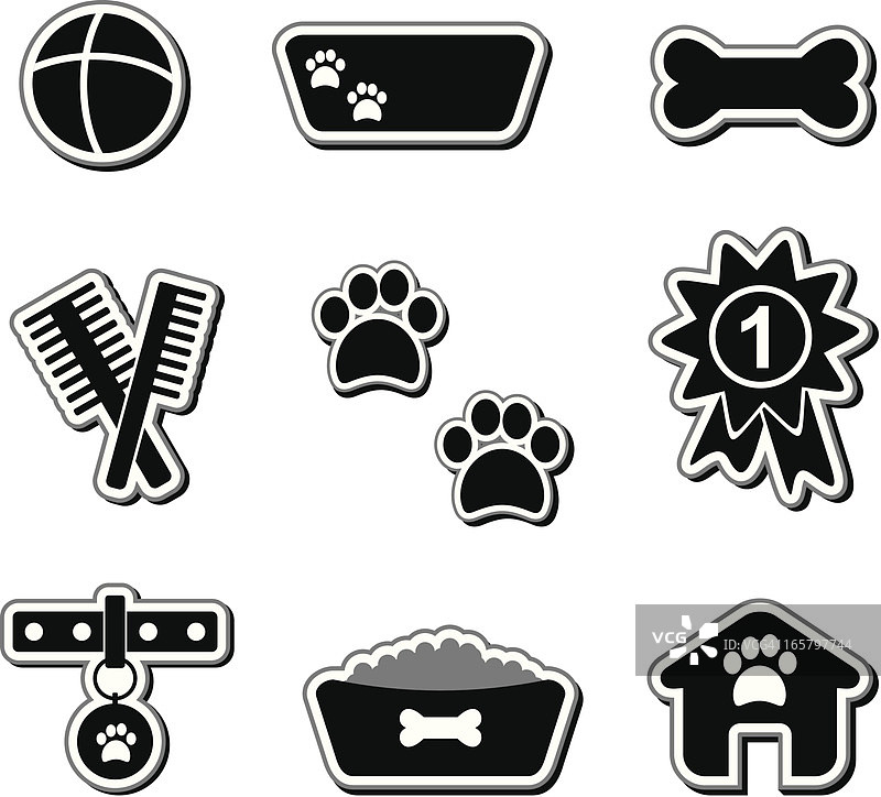 小狗图标图片素材