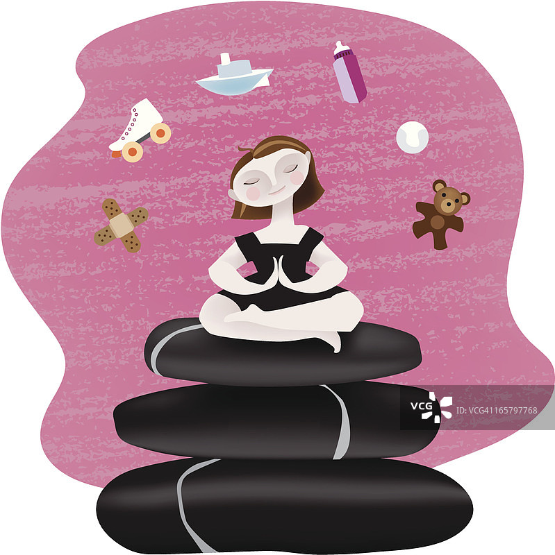 禅意妈妈图片素材