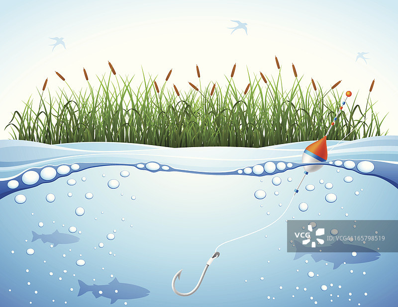 钓鱼背景图片素材