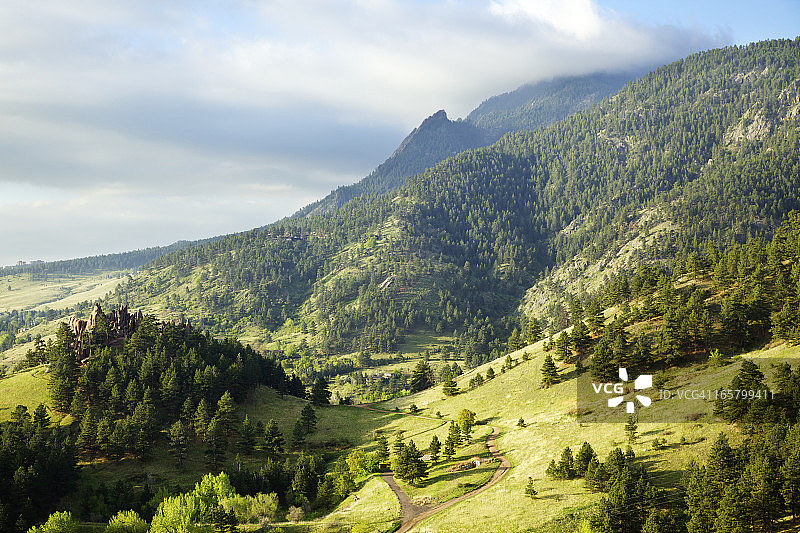 科罗拉多州博尔德的春天图片素材