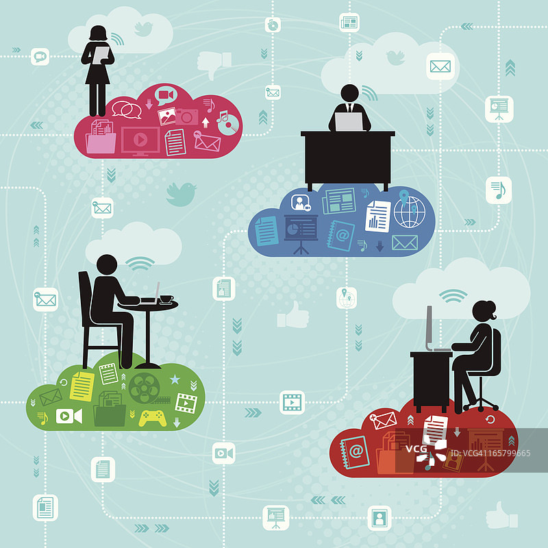 社交媒体网络图片素材