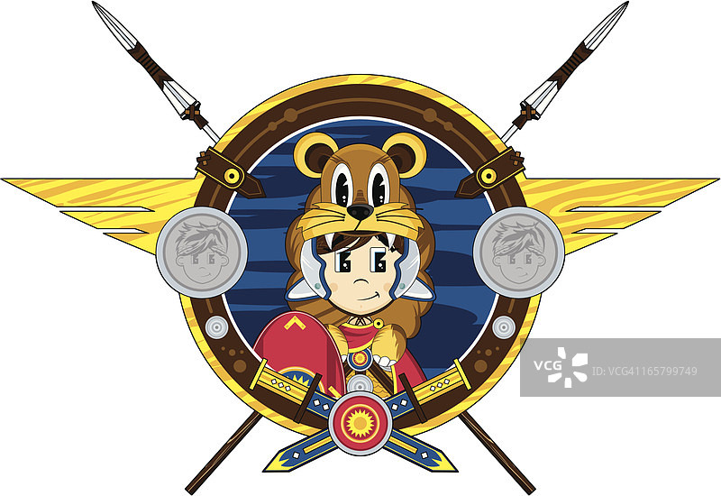 罗马百夫长徽章图片素材