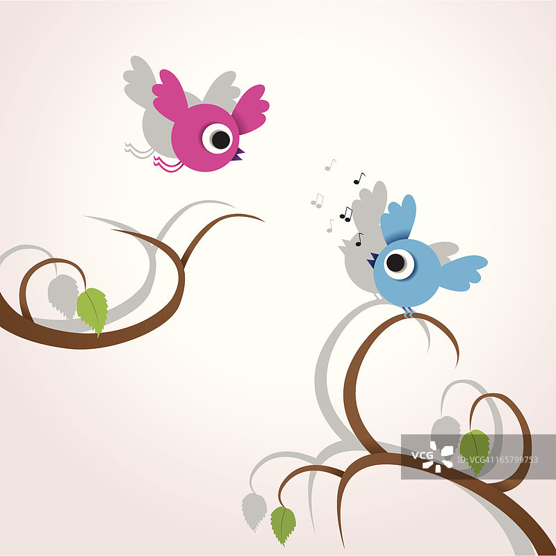 树上的鸟儿图片素材