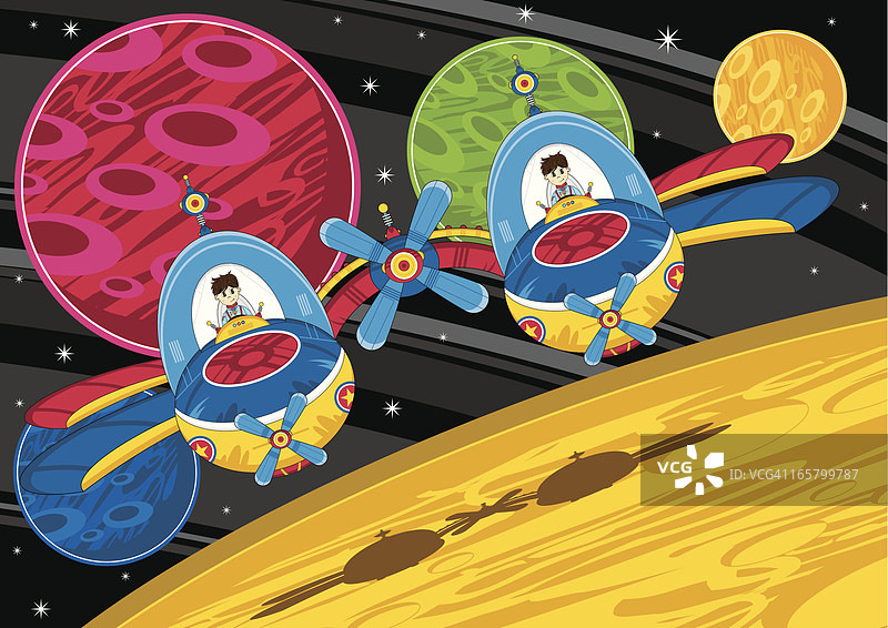 双座驾驶舱宇宙飞船场景图片素材