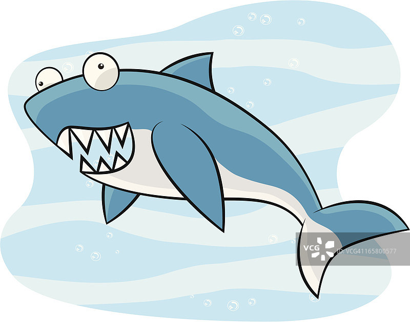 鲨鱼卡通图片素材