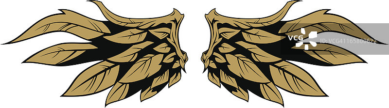 风格化翅膀图片素材