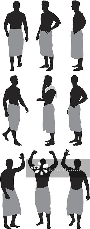 不同姿势的女人拼图图片素材
