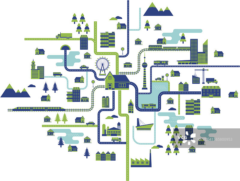 生活地图图片素材