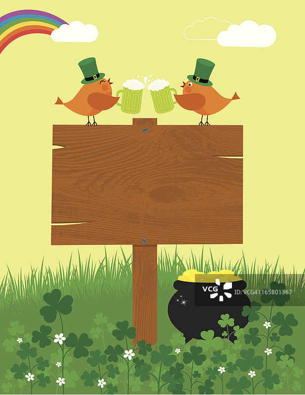 圣帕特里克节快乐图片素材