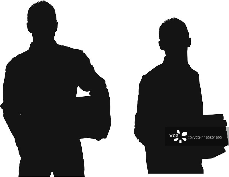 男人抱着书的多张图像图片素材