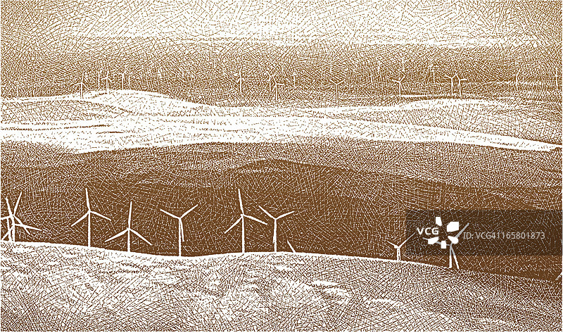 风力涡轮机图片素材